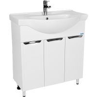 Тумба под раковину VIANT Лима 80 VLIM80ER-T3ST Белая — фото 1, Мебель для ванной