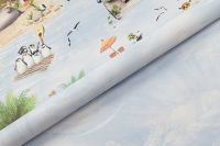 Обои детские Артекс New Look 6 10980-03 Винил на флизелине (1,06*10,05) Фиолетовый, Море/Птицы — фото 8, Обои для стен