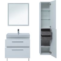 Товар: Тумба под раковину Aquanet Nova 75 242262 подвесная Белый глянец - фото 6 Тумба под раковину Aquanet Nova 75 242262 подвесная Белый глянец — фото 6, Мебель для ванной