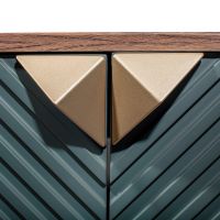 Тумба под раковину Runo Андорра 85 00-00002016 подвесная Темно-зеленая Дуб коньячный — фото 3, Тумбы под раковину