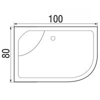 Товар: Акриловый поддон для душа Wemor 100x80x44 L 10000006113 Белый - фото 3 Акриловый поддон для душа Wemor 100x80x44 L 10000006113 Белый — фото 3, Душевые поддоны