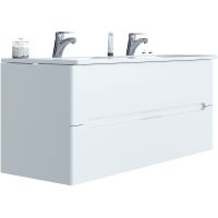 Тумба с раковиной SanVit Форма 120 kforma1201w подвесная Белая глянцевая — фото 2, Мебель для ванной