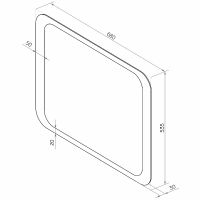Товар: Зеркало Континент Калипсо Люкс 680х535 ЗЛП152 с подсветкой с механическим выключателем - фото 11 Зеркало Континент Калипсо Люкс 680х535 ЗЛП152 с подсветкой с механическим выключателем — фото 11, Зеркала в ванную комнату