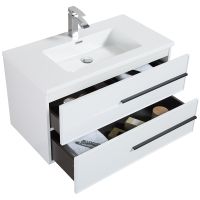 Тумба с раковиной Parly Spa Bella 70 Bella70 10142 подвесная Белая глянцевая — фото 3, Мебель для ванной