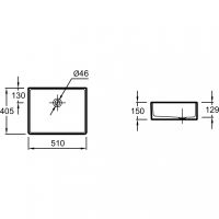 Раковина-чаша Jacob Delafon Delta 51 EVH001-00 Белая — фото 7, Раковины накладные