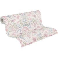 Обои AS Creation Maison Charme 39075-3 Винил на флизелине (0,53*10,05) Белый/Разноцветный, Птицы/Цветы — фото 2, Обои для стен