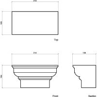 Капитель Европласт 1.15.008 108x106x216 мм — фото 2, Колонны