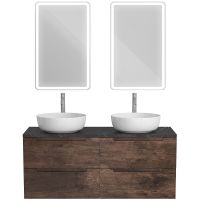 Тумба под раковину BelBagno Etna 120 ETNA-1200-4C-SO-2-RW подвесная Rovere Moro — фото 16, Тумбы под раковину