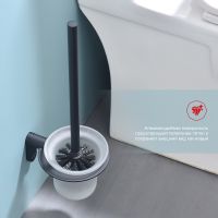 Ершик для унитаза Raglo R300.10.06 Черный матовый — фото 3, Ершики для унитаза