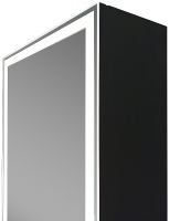 Зеркальный шкаф Континент Mirror Box black Led 40 МВК050 с подсветкой Черный — фото 8, Пеналы для ванной комнаты
