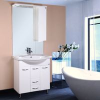 Товар: Тумба под раковину Onika Моника 75 Белая - фото 4 Тумба под раковину Onika Моника 75 Белая — фото 4, Мебель для ванной