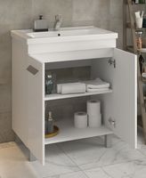 Тумба под раковину Vigo Nova 70 tn.NOV.MIR.70.2D Белая — фото 4, Тумбы под раковину