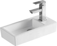 Раковина CeramaLux 36 9272L Белая — фото 1, Мини-раковины