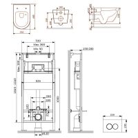 Товар: Комплект унитаза с инсталляцией AM.PM Like IS100101.801900 с сиденьем Микролифт и Белой глянцевой клавишей смыва - фото 9 Комплект унитаза с инсталляцией AM.PM Like IS100101.801900 с сиденьем Микролифт и Белой глянцевой клавишей смыва — фото 9, Комплекты унитаз + инсталляция
