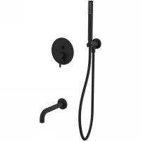 Смеситель для ванны Whitecross Y black YSET06BL Черный матовый — фото 1, Смесители