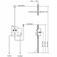 Душевая система Vincea Inspire VSFW-3I21T1CH с термостатом Хром — фото 10, Встраиваемые душевые комплекты