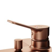 Смеситель для ванны AM.PM X-Joy F85A10044 Розовое золото — фото 8, Смесители