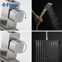 Душевая система Frap H803 F24803 Нержавеющая сталь — фото 3, Душевые стойки