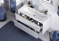 Товар: Тумба под раковину Aquaton Римини 100 1A232801RN010 подвесная Белый глянец - фото 4 Тумба под раковину Aquaton Римини 100 1A232801RN010 подвесная Белый глянец — фото 4, Мебель для ванной