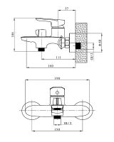 Товар: Смеситель для ванны Orange Modi M25-100cr Хром - фото 8 Смеситель для ванны Orange Modi M25-100cr Хром — фото 8, Смесители