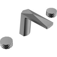 Смеситель для раковины Boheme Venturo 150-GM-DIAMOND Оружейная сталь — фото 1, Смесители