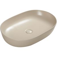 Раковина-чаша SantiLine 60 SL-1017BG Бежевая матовая — фото 1, Раковины накладные