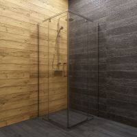 Душевой уголок Triton Каппа-Хром 90х90 Щ0000054220 профиль Хром стекло прозрачное — фото 1, Душевые уголки трапеция