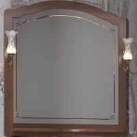 Зеркало Opadiris Лоренцо 100 00-00007042 Светлый орех с выключателем — фото 1, Мебель для ванной