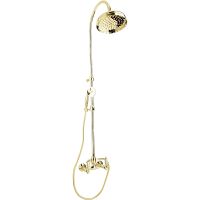 Душевая система Cezares First-CD-03/24-M Золото 24 карат — фото 1, Душевые стойки