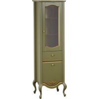 Шкаф пенал Migliore Impero 48 R 26075 Оливковый — фото 1, Пеналы для ванной комнаты