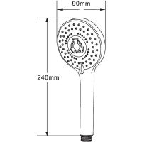 Товар: Ручной душ Orange OAS01 Хром - фото 8 Ручной душ Orange OAS01 Хром — фото 8, Душевое оборудование. Душевая программа