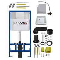 Инсталляция Grossman Cosmo 980.T1.02.110.110 для унитаза с клавишей смыва Хром матовый — фото 10, Инсталляции для унитазов
