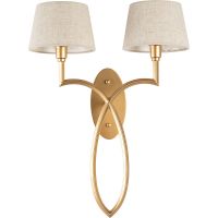 Настенный светильник Divinare Florence 6819/19 AP-2 Бежевый Золото — фото 1, Светильники