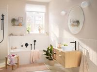 Товар: Смеситель для душа Hansgrohe Rebris S 72466670 Черный матовый - фото 2 Смеситель для душа Hansgrohe Rebris S 72466670 Черный матовый — фото 2, Смеситель для душа