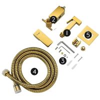 Гигиенический душ со смесителем Frap F7506-3 Золото — фото 7, Гигиенические души