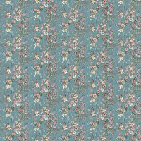 Обои Yien Feerie 3503-4 Винил на флизелине (1,06*10) Бирюзовый/Разноцветный, Цветы — фото 1, Обои для стен