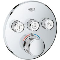 Смеситель для душа Grohe Grohtherm SmartControl 29121000 с термостатом Хром — фото 1, Смеситель для душа