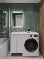 Тумба с раковиной Orange Kandy 110 L OPKD-110TUW+RAL Белый глянец — фото 4, Тумбы с раковиной