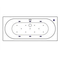 Товар: Акриловая ванна Excellent Oceana Slim 180x80 WAEX.OCE18S.RELAX.BR с гидромассажем - фото 7 Акриловая ванна Excellent Oceana Slim 180x80 WAEX.OCE18S.RELAX.BR с гидромассажем — фото 7, Ванны