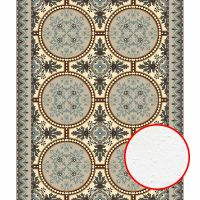 Фреска Ortograf Arabesque 33454 Фактура бархат FX Флизелин (3*3,6) Желтый/Бежевый/Бирюзовый, Орнамент арт-33454 (бархат FX) — фото 1, Фрески