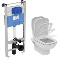 Товар: Комплект унитаза с инсталляцией Ideal Standard I.Life A I001701 с сиденьем Микролифт - фото 2 Комплект унитаза с инсталляцией Ideal Standard I.Life A I001701 с сиденьем Микролифт — фото 2, Комплекты унитаз + инсталляция