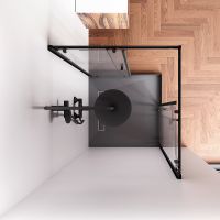 Товар: Душевой уголок AM.PM Sunny 90х90 W87G-403-9090-BT профиль Черный матовый стекло прозрачное - фото 6 Душевой уголок AM.PM Sunny 90х90 W87G-403-9090-BT профиль Черный матовый стекло прозрачное — фото 6, Душевые уголки