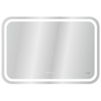 Зеркало Cersanit Led 050 Design Pro 80 KN-LU-LED050*80-p-Os с подсветкой с часами и подогревом — фото 1, Мебель для ванной