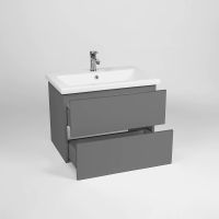 Тумба под раковину VIANT София 80 VSOF80COG-T2YP подвесная Графит — фото 4, Мебель для ванной