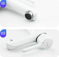 Смеситель для раковины Gappo G03-8 G1003-8 Белый Хром — фото 2, Смесители для раковины