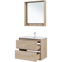 Товар: Тумба под раковину Aquanet Милан 80 336384 подвесная Дуб светлый - фото 18 Тумба под раковину Aquanet Милан 80 336384 подвесная Дуб светлый — фото 18, Тумбы под раковину