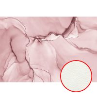 Фреска Ortograf Fluid art 33640 Фактура флок FLK Флизелин (4*2,7) Розовый, Абстракция — фото 1, Фрески