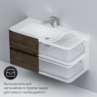 Товар: Тумба под раковину AM.PM Sensation 100 M30FHX1002TF подвесная Табачный дуб - фото 7 Тумба под раковину AM.PM Sensation 100 M30FHX1002TF подвесная Табачный дуб — фото 7, Мебель для ванной