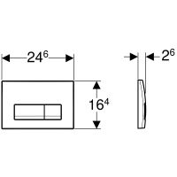 Клавиша смыва Geberit Delta 50 115.119.11.1 Альпийский белый — фото 4, Кнопки смыва