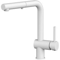 Смеситель для кухни Paffoni Light LIG285BO-MET Белый матовый — фото 1, Смесители для кухни